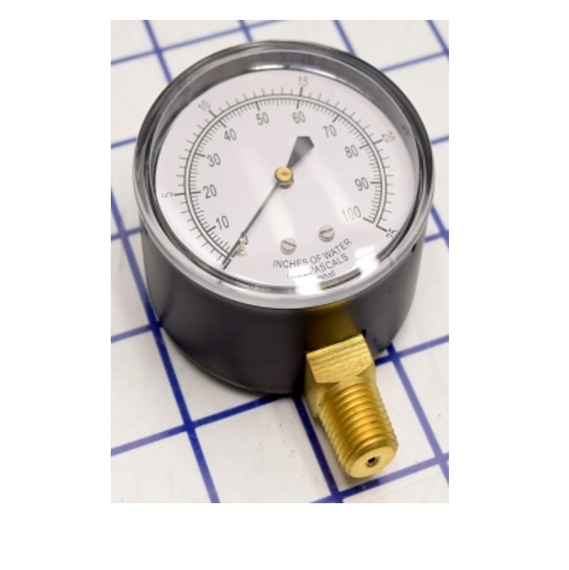 Diaphragm Gauge 0 to 100 PSI 2-1/2" Face 1/4" Thread Lower Mount 
